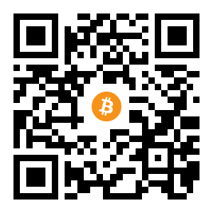 bitcoin:1KV2SSxev7ZdFLy6zd6q52ZyZ8Lpzy5bxA black Bitcoin QR code