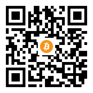bitcoin:1KV5ysvPksew5Xxc1v2gNjoiDyeWwffTva black Bitcoin QR code