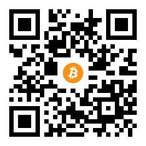 bitcoin:1KVedag2cXXkcfFnQUZUvZLeH1TuXmDmp8 black Bitcoin QR code