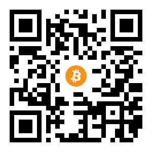 bitcoin:1KVrGA9Wk941BaPScoejE7w6ohoSpcQ74D black Bitcoin QR code