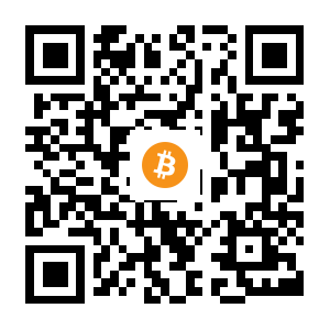 bitcoin:1KW1vH32Cf8XkMoYAFPmoPgjDjWqAF369w black Bitcoin QR code