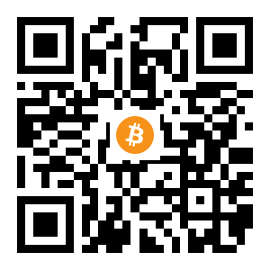 bitcoin:1KWkZqXfga8FJkYwZznfBffExi6JheiwBc black Bitcoin QR code