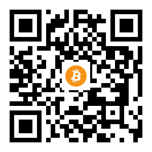 bitcoin:1KWyLzXFraFcES7gCTY6zPkadgkmdV12uR black Bitcoin QR code