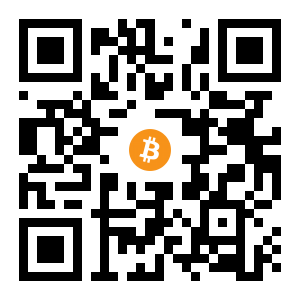 bitcoin:1KZFUJgumBkGLmmPR4ZYRFKfcSFVe3Q6Bu black Bitcoin QR code