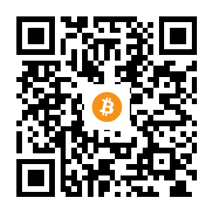 bitcoin:1KZqfMM83tqWqnLRJ72iWrMCaH46fTHoqf black Bitcoin QR code