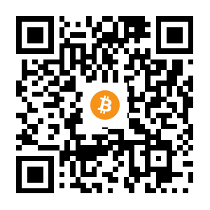 bitcoin:1KbDUbg9qhMFAEK2LQXAhPS19vQdXTT6ty black Bitcoin QR code