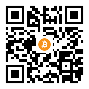 bitcoin:1KcQhF5e7xd93dtaVpjLWkZ7PVGtD1xcxA black Bitcoin QR code