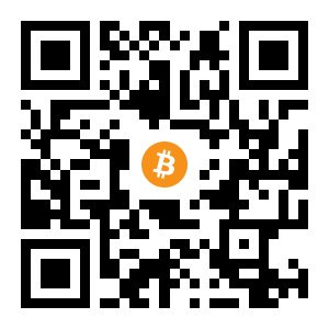 bitcoin:1KdS8A1HaNdwai86pVMswMQCdcL5bNNmhu black Bitcoin QR code