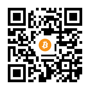 bitcoin:1KfKdiXNcrQww6CimZ3g9MT3F1VSxLuyvt black Bitcoin QR code