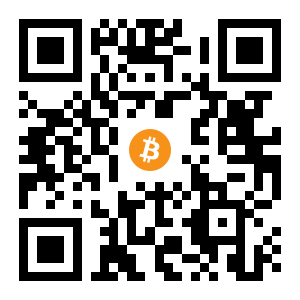 bitcoin:1KfUrnBHFthwVDw55VtqYzigk99UE8xoe1 black Bitcoin QR code