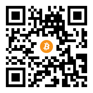 bitcoin:1KfWuo6ozZk118kK54gHjHsKvqtzP2Ajkn black Bitcoin QR code