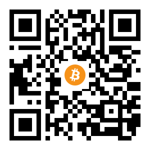 bitcoin:1KfXR9uxA8mzdrh4CceGiwSYNL4VNUnDLr black Bitcoin QR code