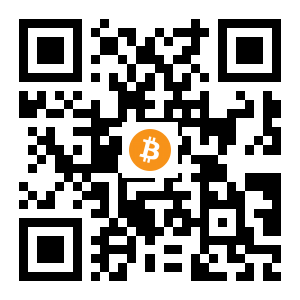 bitcoin:1KfYbtgFUwdNr6i5HqfQq3ATPjgoangDeH black Bitcoin QR code