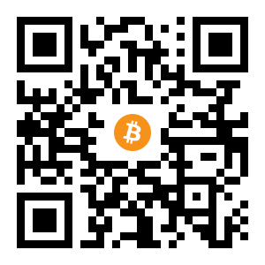bitcoin:1KfbDUHyETZt6T9nqZEjqsuRJUMWB4d7u3 black Bitcoin QR code