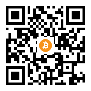 bitcoin:1Kg3WRv19PCyYMV8jnvcigr2zgo65Grrvv black Bitcoin QR code