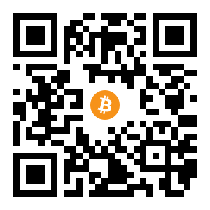 bitcoin:1Kh6qzbF8sHt9bty9YB5nEzgewt8kKPQzc black Bitcoin QR code