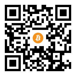 bitcoin:1Khfhz9rYaG448rSAaVjw1QfsKUq55SfTU black Bitcoin QR code