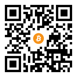 bitcoin:1Ki1uvGc8bs3oXKSvBWEuhnXB2D1Xn18HQ black Bitcoin QR code