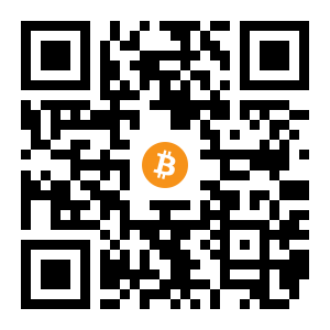 bitcoin:1KiK4fAgZWmjzZxs8G81sgTSjUTwPoa6oo black Bitcoin QR code