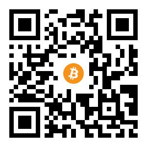 bitcoin:1KiNDqC6pMQtTkLT3yZAZyJZefwkt9RMnP black Bitcoin QR code