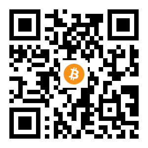 bitcoin:1KicLdqAdE1EXueNAb3yQmT1EMiMBQsHBa black Bitcoin QR code