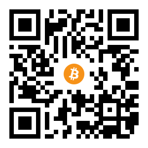 bitcoin:1KjSePRjgTsENmC56sT3ZgHTT4dhCSPq3C black Bitcoin QR code