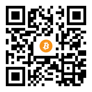bitcoin:1Km28eybzGEuN74UP6KjDK3aujYXb8mbWi black Bitcoin QR code