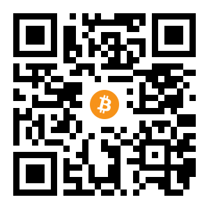 bitcoin:1Km4kfpeeSGTccjF33w4UgWNCc5snRCtTP black Bitcoin QR code