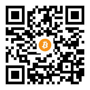 bitcoin:1Km82NTCPoZEYrC2ZEmScZSEsoYkb2p4EC black Bitcoin QR code