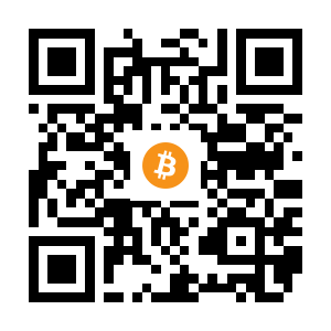 bitcoin:1KmZZkfc4s7oLuYb2r7pVufCUZf6dtCnKk black Bitcoin QR code