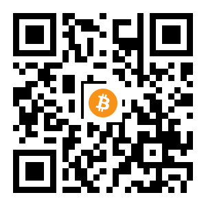 bitcoin:1KmpFCmGZXuMfD2b1E5TVkoB1mfXUDvhCY black Bitcoin QR code