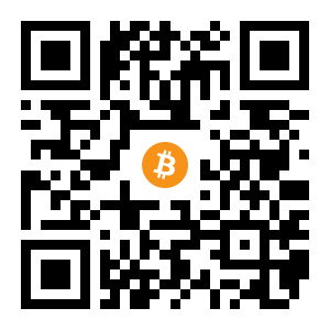 bitcoin:1KpyVn7LXSSRqc2jWzdoCFQ72MWn7cfX2c black Bitcoin QR code