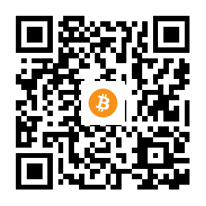 bitcoin:1KqEhuc1zarmVuYmaWrUZvzqzAPnMfggus black Bitcoin QR code