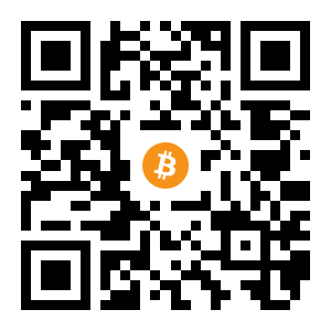 bitcoin:1KqeQGRutNT3LWjGciKviPbkFv56pr7pz4 black Bitcoin QR code