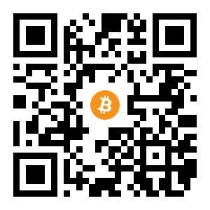 bitcoin:1KrT1gSBoM6jFo8Dahzc4QvM6RbMUhanPi black Bitcoin QR code
