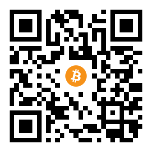 bitcoin:1KsbA1wkFLnTufPaz3PWKrhjFYwYGBEESF black Bitcoin QR code