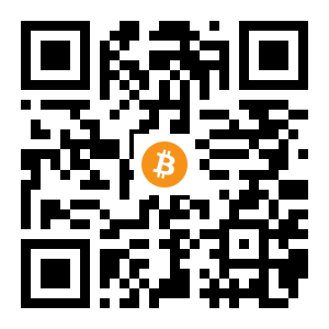 bitcoin:1Kv4RsbVjUpCu5mZLwjV6KzRABsA7S8XZD black Bitcoin QR code