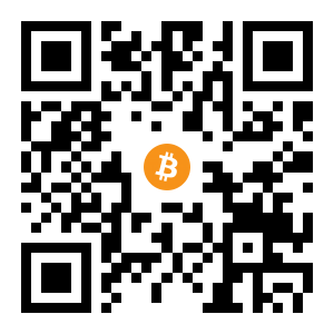 bitcoin:1KwoYKkexmnRQtXm9ENAkcG4PasaQGG3ux black Bitcoin QR code