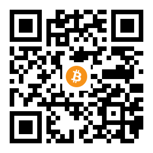 bitcoin:1KyXU272ek1iwy5RB2UJEQLSfiAeUQE9Yi black Bitcoin QR code