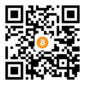bitcoin:1L12y6kv3KzN8KQFmcFp9wMS3pL6fwZPYU black Bitcoin QR code