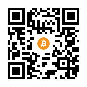bitcoin:1L4t8PqRAchfUga7ovhQKWj3Nv26nArbPE black Bitcoin QR code