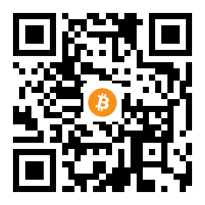 bitcoin:1L9ipUywwErf9EaKCgLqrkoSM5ab3wrjvh black Bitcoin QR code