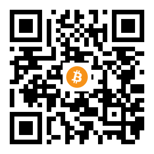 bitcoin:1LAaZEvAgGKBykZvpG2tB79Vgd7JywPFwX black Bitcoin QR code