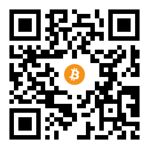 bitcoin:1LCxDDmjkd8LCmBjpCaeDvKTpm65hwT6fm black Bitcoin QR code