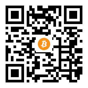 bitcoin:1LDEEiqHaDAW5v2ieFF5cs6QeeSXvmUNGX black Bitcoin QR code