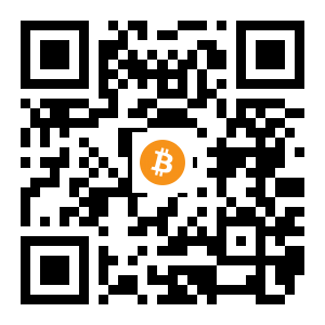 bitcoin:1LDGJE9mWbFqRoa1YSSMETMRUf7Gex7DBx black Bitcoin QR code