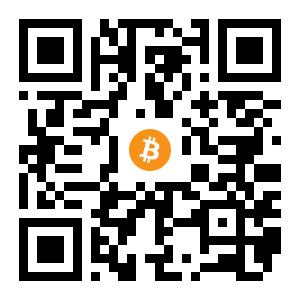 bitcoin:1LDcDsyyb2yYpWvntCzSQqdW3aArXQBwch black Bitcoin QR code