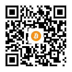 bitcoin:1LDzcduRx4oHBqUW3kQCvpNvCusDktfJ64 black Bitcoin QR code