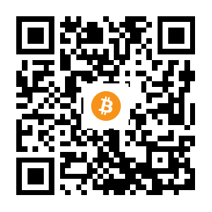 bitcoin:1LG3VD7xiKY8N2g1kpYKz1H9b98q27i4PM black Bitcoin QR code