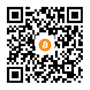 bitcoin:1LGHW7Xthaa1YyZFvV4D8w1bvuvs8rMgLa black Bitcoin QR code